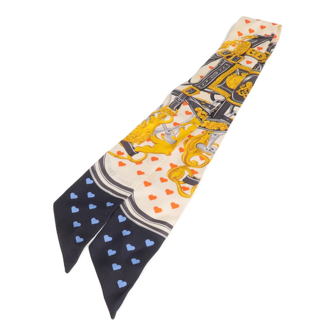 Hermes Twilly White Silk Multicolor Women's Scarf France: Hermes Twilly White Silk Multicolor Women's Scarf France This Hermes Twilly scarf is crafted from luxurious silk in a white and multicolor design. Made in France, it is designed for women and features