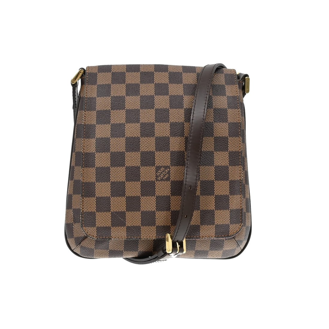 Louis Vuitton Musette Salsa Damier Canvas Medium Shoulder Bag Brown N51300: Louis Vuitton Musette Salsa Damier Canvas Medium Shoulder Bag Brown N51300 This Louis Vuitton Musette Salsa Long Shoulder Bag features the iconic Damier canvas leather exterior with a classic check pa