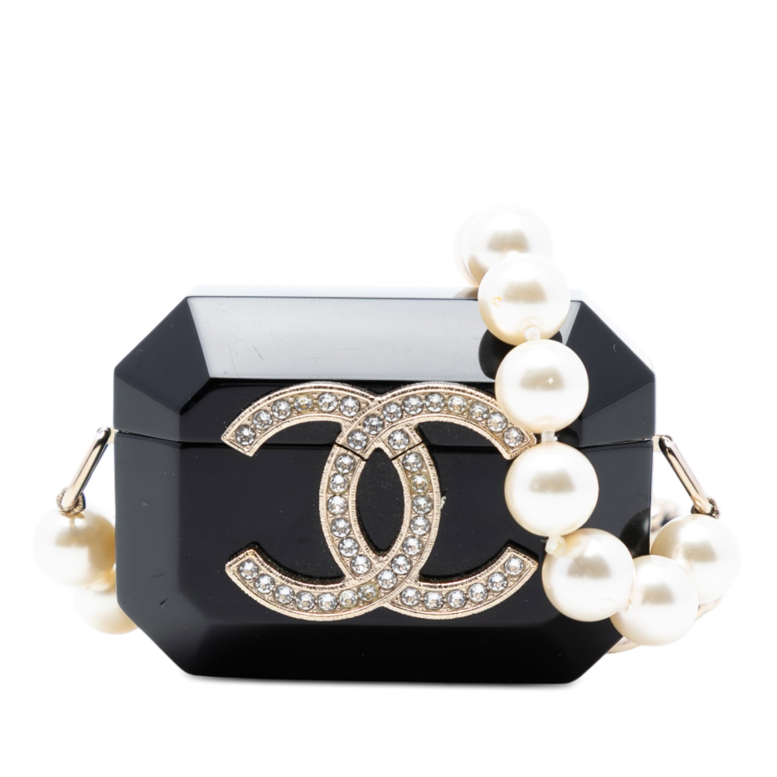 Chanel Airpods Pro Necklace Case with Faux Pearl and Resin Strap (1 of 7)