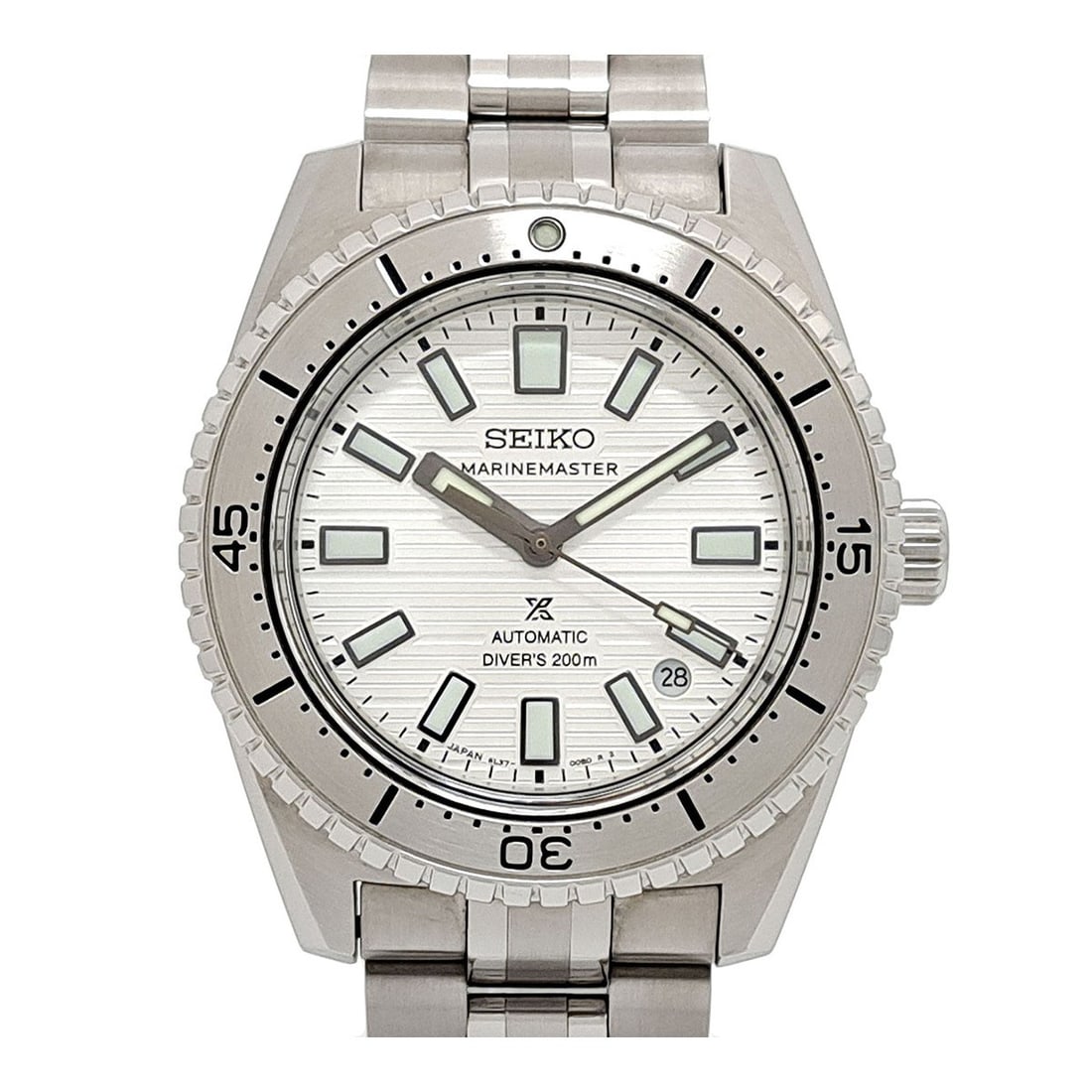 Seiko SBEN005 Prospex Marine Master Limited Edition Automatic Watch: Seiko SBEN005 Prospex Marine Master Limited Edition Automatic Watch This Seiko Prospex Marinemaster Limited Edition Model SBEN005 is a men's automatic wristwatch crafted in stainless steel. Featuring 