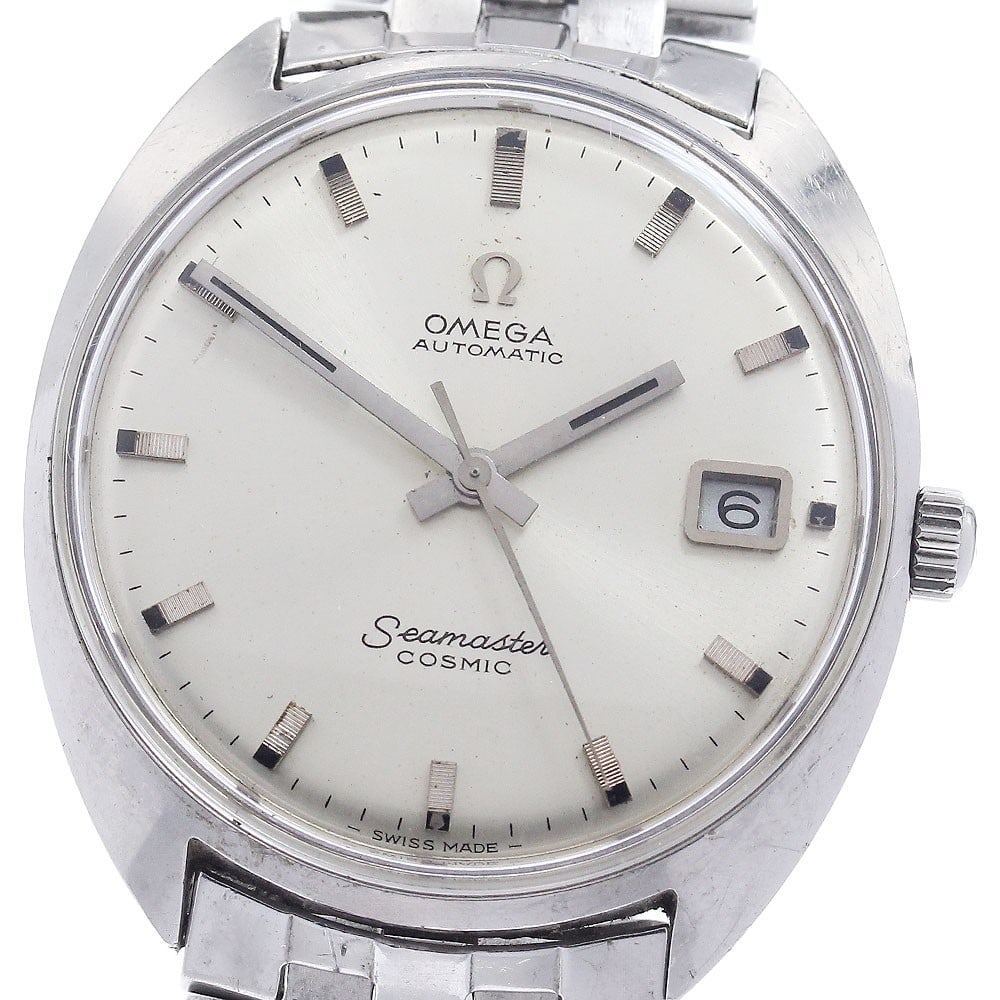 Omega Seamaster Cosmic Date Automatic Stainless Steel Men's Watch 166.022-T00L 107 (1 of 6)