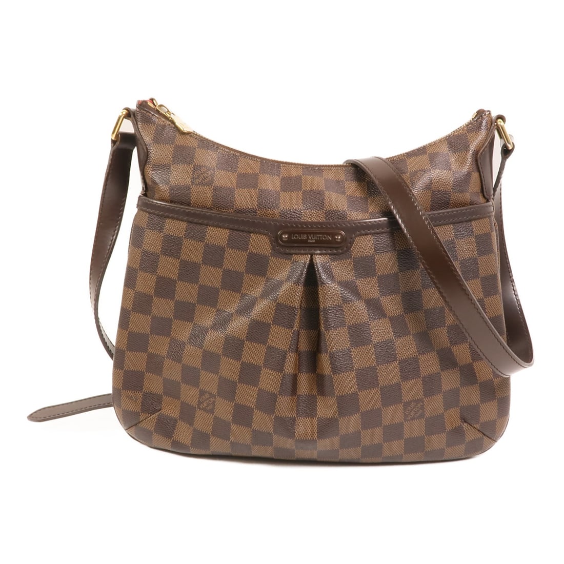 Louis Vuitton Bloomsbury PM Damier Brown Shoulder Bag with Gold Hardware: Louis Vuitton Bloomsbury PM Damier Brown Shoulder Bag with Gold Hardware This Louis Vuitton Bloomsbury PM shoulder bag features a brown Damier pattern on PVC coated canvas. Designed for women, it offe