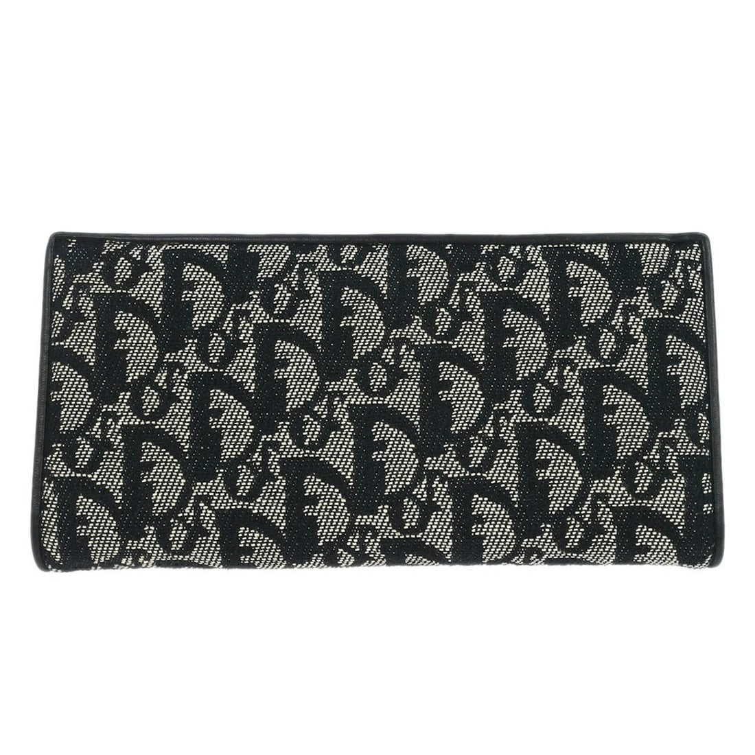 Black Canvas Trotter Wallet by Christian Dior for Women: Black Canvas Trotter Wallet by Christian Dior for Women This Christian Dior wallet features the iconic Trotter pattern in black canvas, designed for women. Crafted in Spain, it is a vintage piece with
