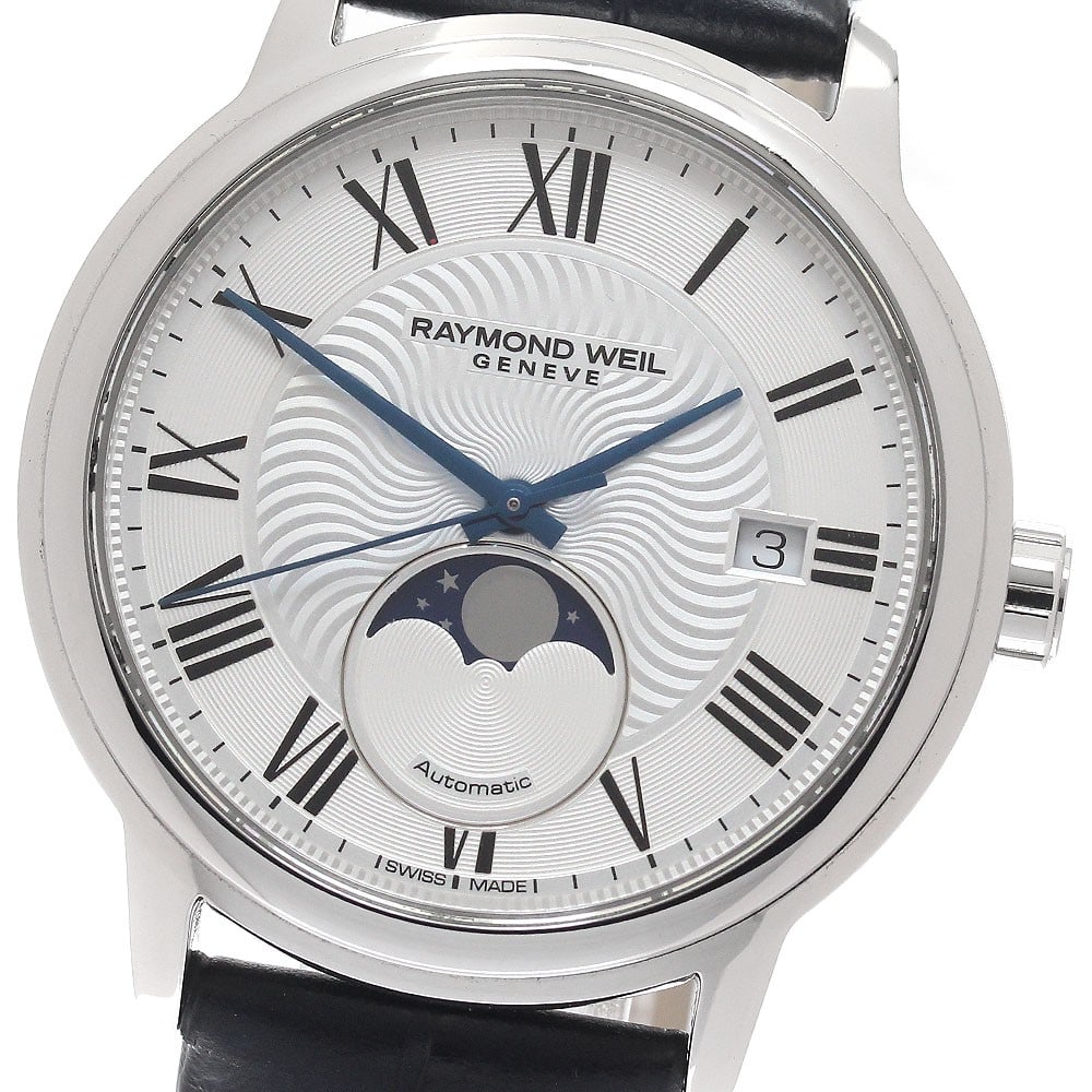 Maestro Moon Phase Raymond Weil automatic stainless steel watch (1 of 7)