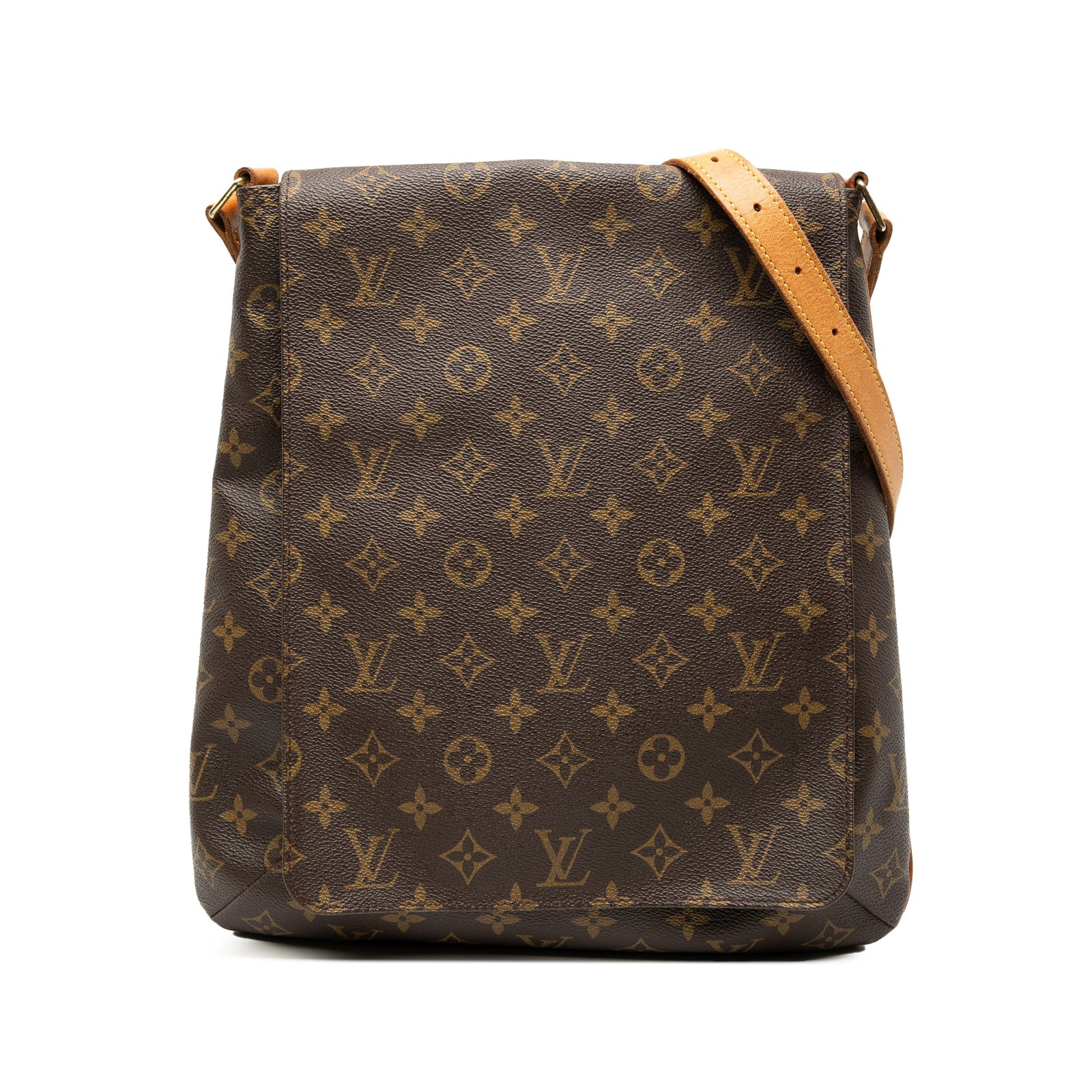 Louis Vuitton Musette Salsa GM Monogram Canvas Shoulder Bag with Leather Trim: Louis Vuitton Musette Salsa GM Monogram Canvas Shoulder Bag with Leather Trim The Louis Vuitton Monogram Musette Salsa GM features a classic monogram canvas body with vachetta leather trim, an adjusta