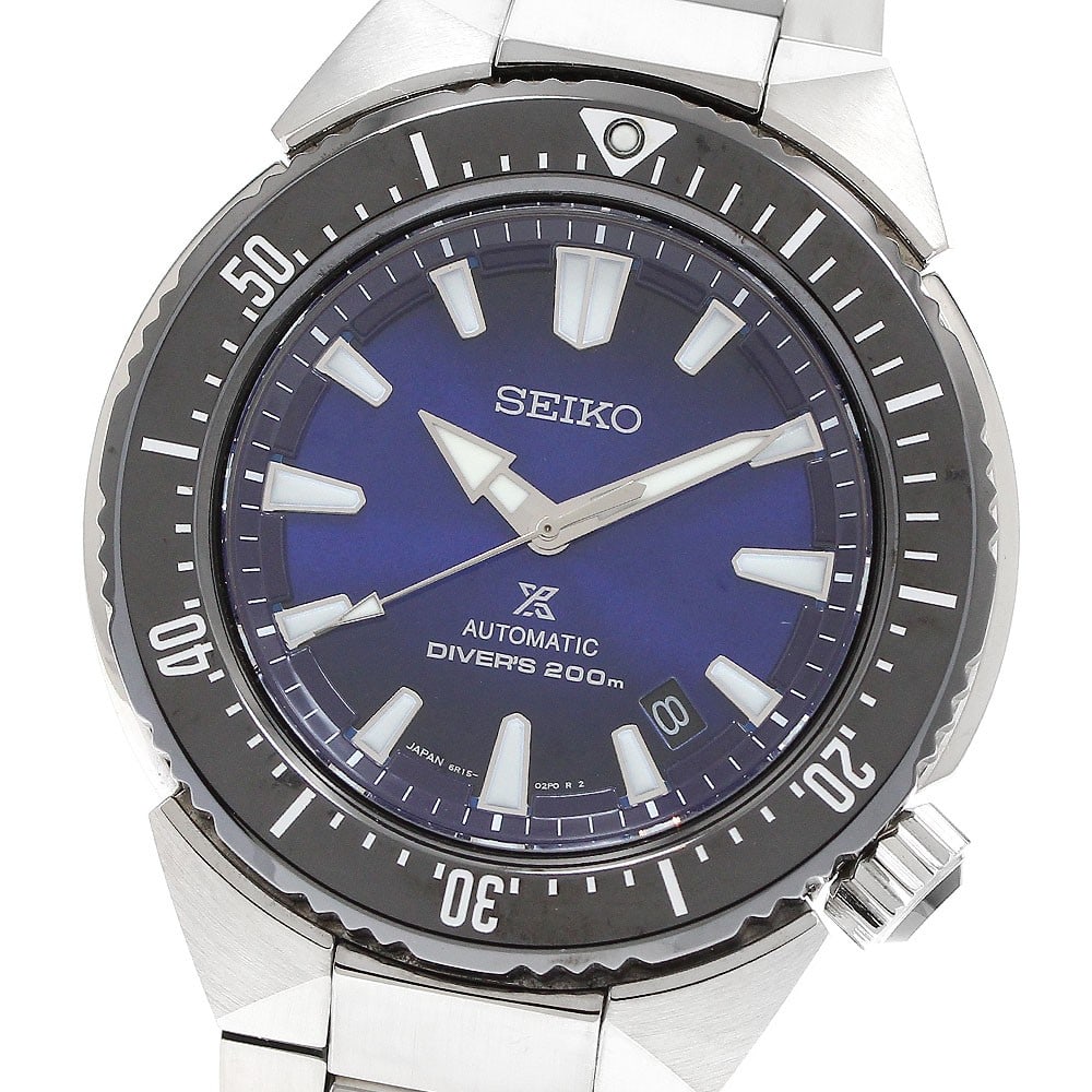 Seiko Prospex Blue Dial Automatic Date Men's Wristwatch: Seiko Prospex Blue Dial Automatic Date Men's Wristwatch This Seiko Prospex men's wristwatch, model SBDC047/6R15-03G0, features a blue dial and is crafted from stainless steel for both the case and ban