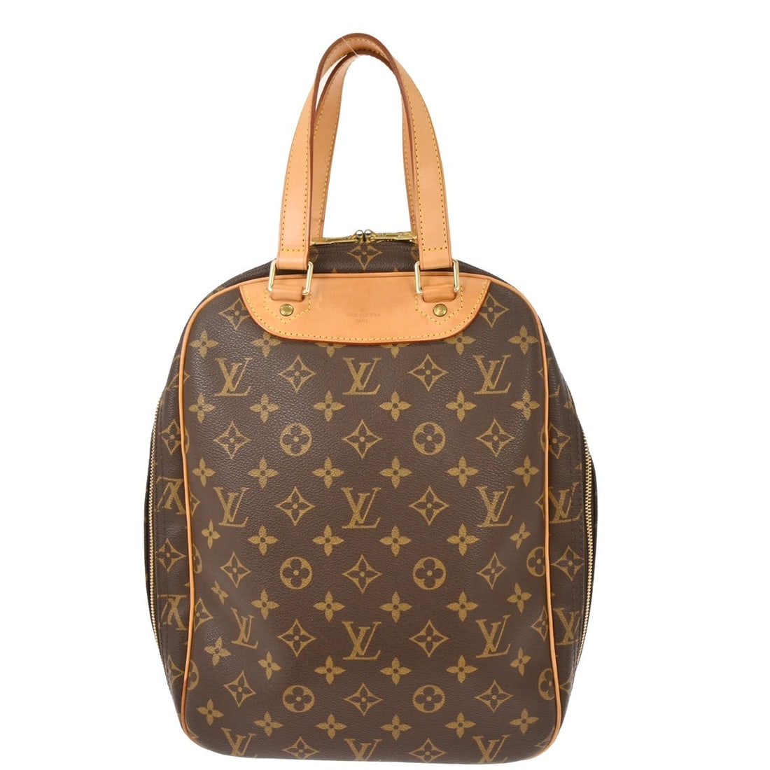 Louis Vuitton Excursion Monogram Canvas Brown Medium Tote Handbag M41450: Louis Vuitton Excursion Monogram Canvas Brown Medium Tote Handbag M41450 This Louis Vuitton Monogram Excursion hand and shoes bag features the iconic monogram canvas leather exterior complemented by d