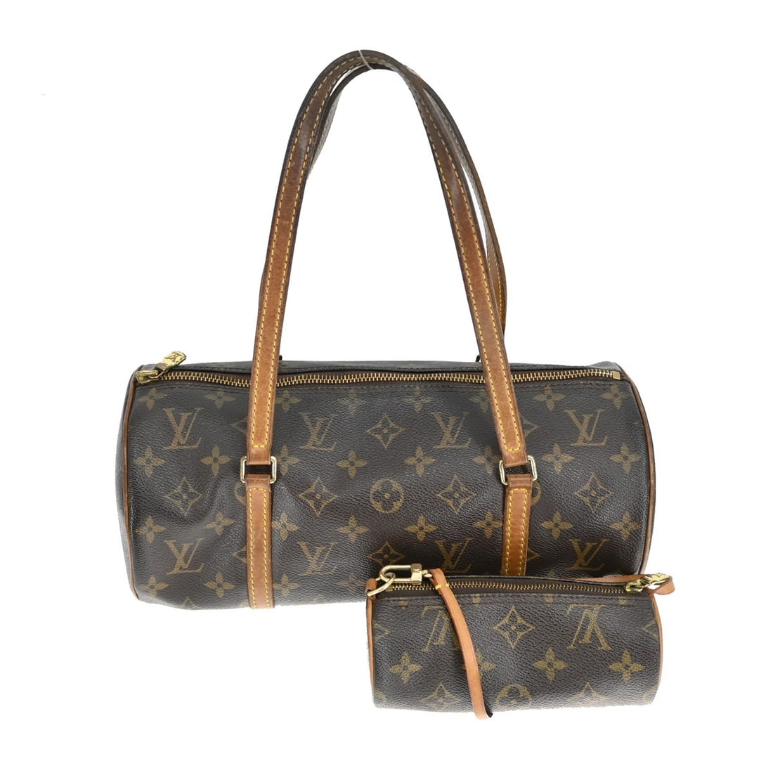 Louis Vuitton Papillon 30 Monogram Canvas Medium Brown Handbag M51385: Louis Vuitton Papillon 30 Monogram Canvas Medium Brown Handbag M51385 This Louis Vuitton Papillon 30 handbag features the iconic Monogram canvas with brown leather double handles. The bag is medium-si