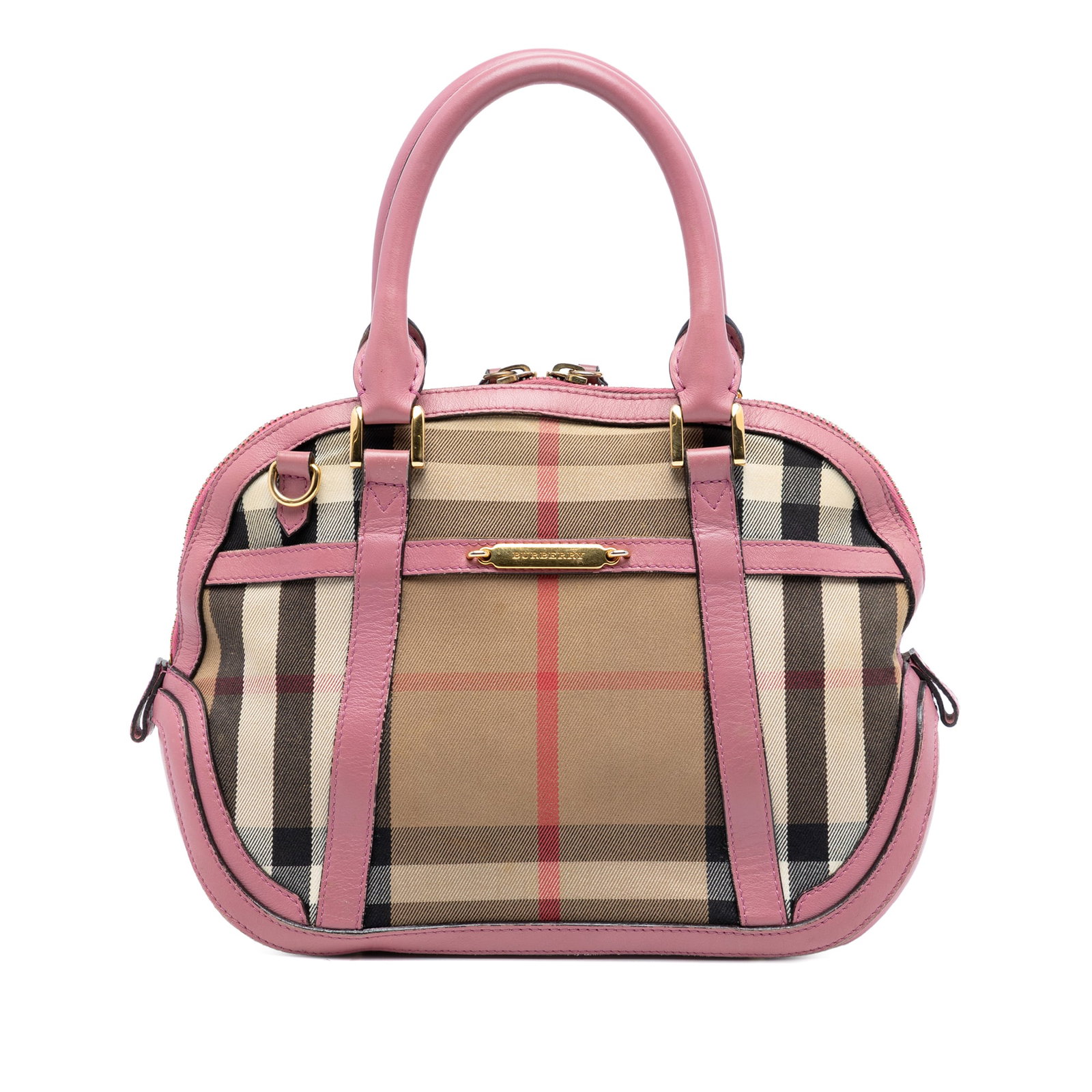 Burberry Bridle Orchard Small Satchel with Leather Accents and House Check Canvas (1 of 7)