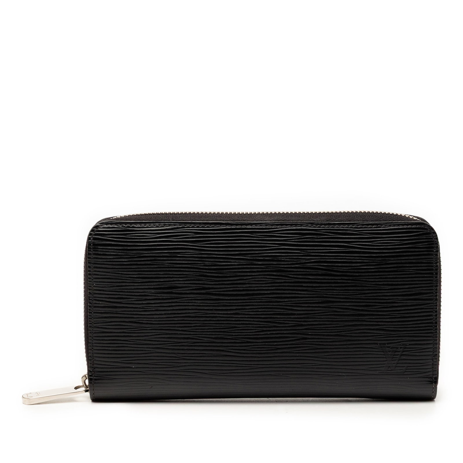 Black Epi Leather Zippy Wallet by Louis Vuitton with Zip Around Closure (1 of 8)