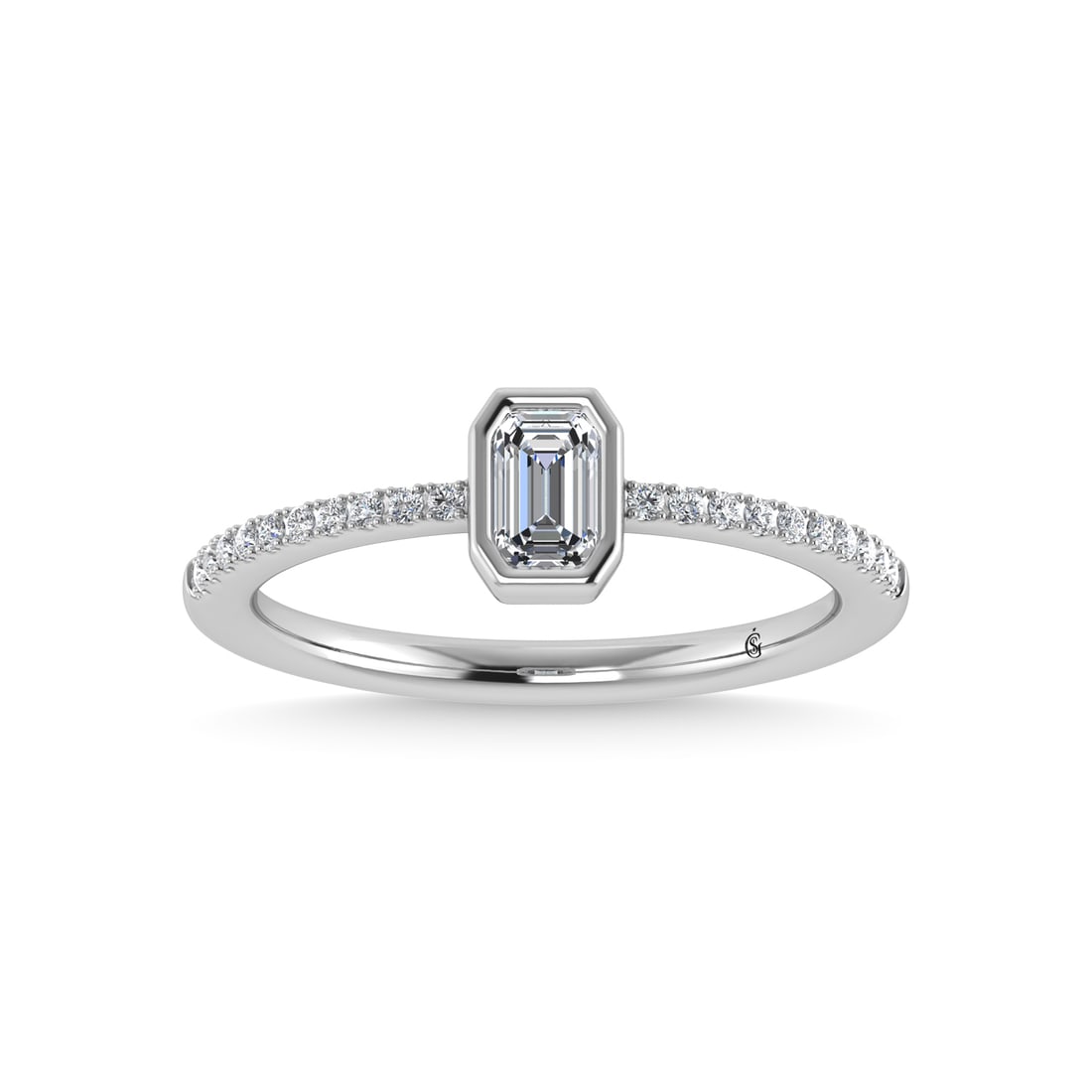14K White Gold Diamond 3/8 Ct.Tw. Fashion Ring: 14K White Gold Diamond 3/8 Ct.Tw. Fashion Ring 14k White Gold Stone Color: G-h Stone Clarity: Si2 Each ring is presented in standard size 6.5. Complimentary resizing is available between sizes 510 (in