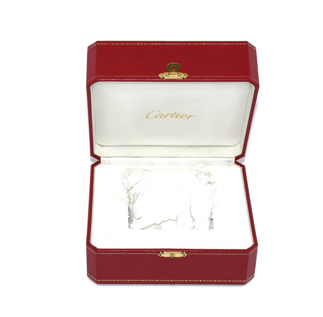 Cartier Authentic Red Presentation Watch Box 6x5x4 Inches: Cartier Authentic Red Presentation Watch Box 6x5x4 Inches This exquisite Cartier red watch box is designed for presenting a single timepiece. The vibrant red color adds a touch of luxury, making it pe