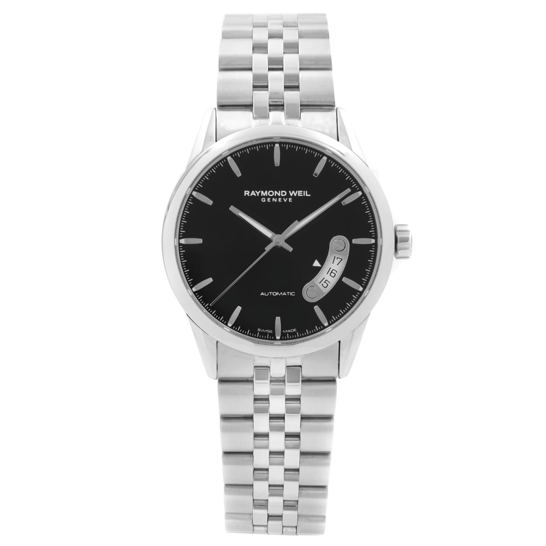 Raymond Weil Freelancer 38mm Automatic Black Dial Men's Watch 2770-ST-20011: Raymond Weil Freelancer 38mm Automatic Black Dial Men's Watch 2770-ST-20011 Discover the elegance of the Raymond Weil Freelancer, a sophisticated men's wristwatch designed for formal occasions. This s