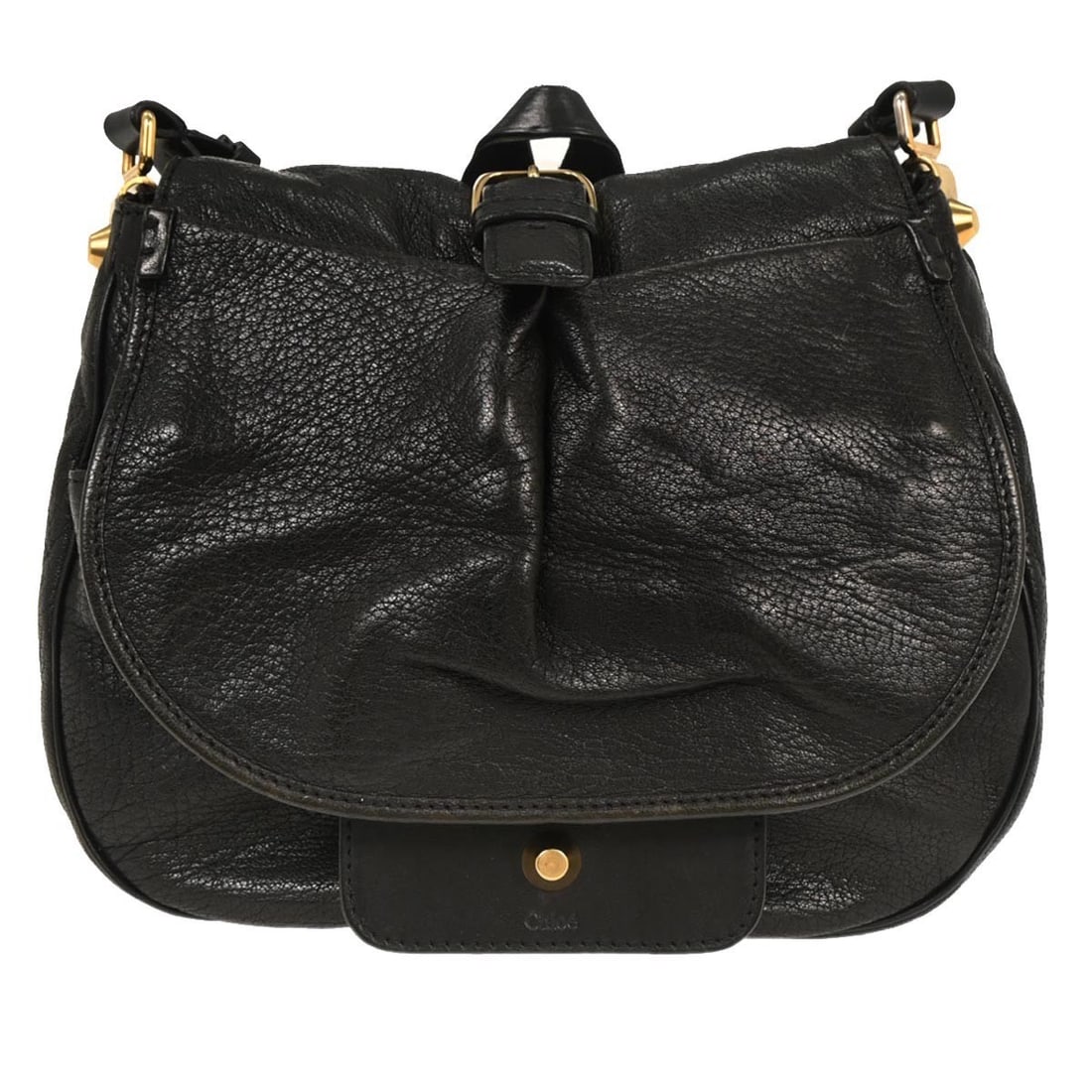 Chloe Black Leather Mavis Crossbody Shoulder Bag 02-10-51-5811: Chloe Black Leather Mavis Crossbody Shoulder Bag 02-10-51-5811 Elevate your casual style with the Chloe Black Leather Mavis Shoulder Bag. This medium-sized shoulder bag features a sleek black leather 