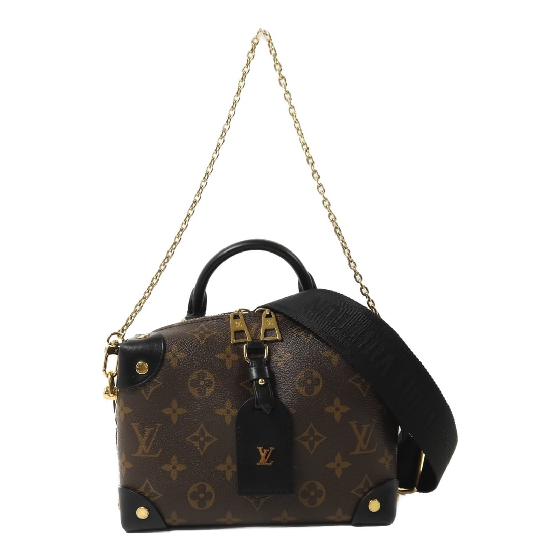 Louis Vuitton Petite Malle Souple Monogram Brown 2Way Shoulder Bag (1 of 14)