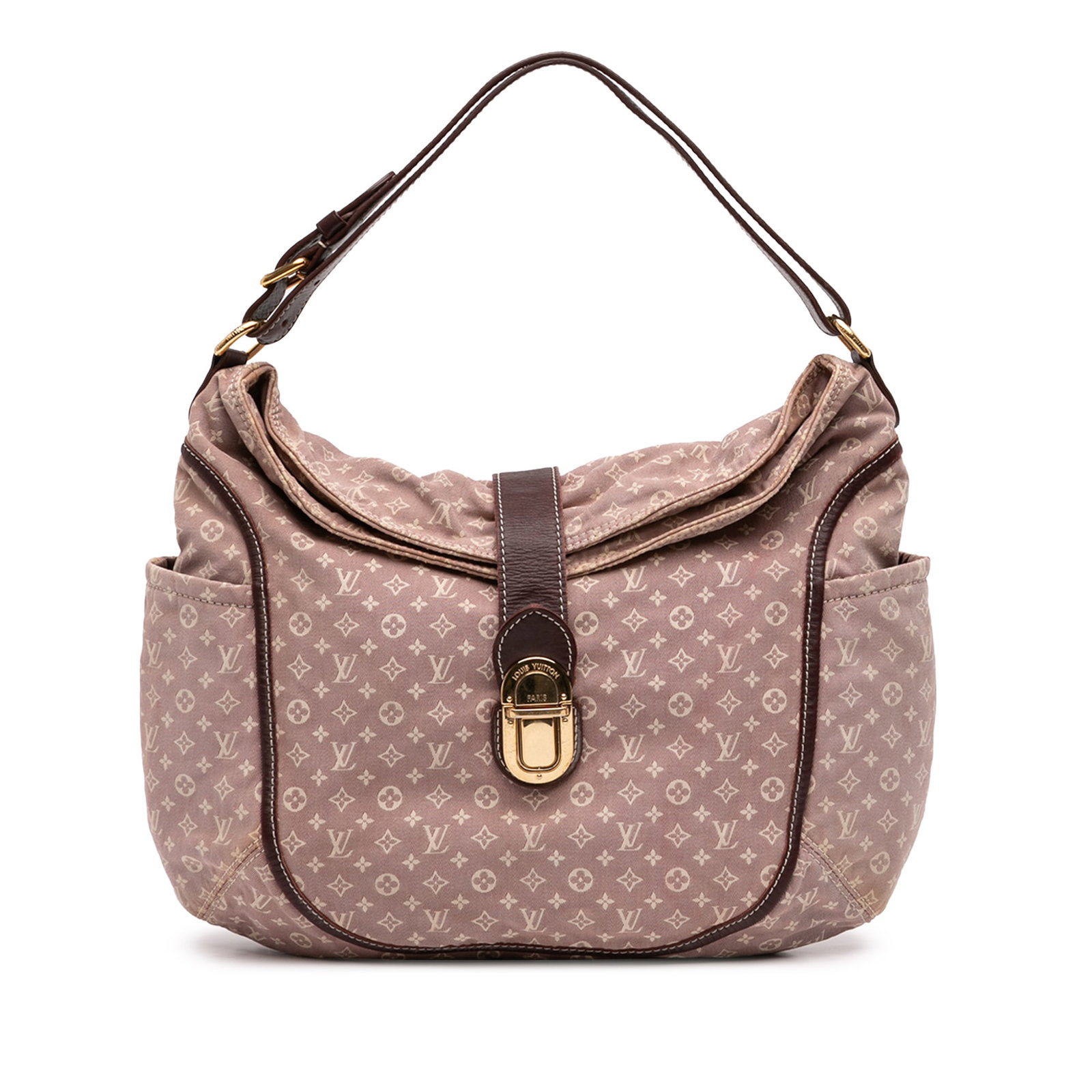 Louis Vuitton Idylle Romance Monogram Mini Lin Red Shoulder Bag: Louis Vuitton Idylle Romance Monogram Mini Lin Red Shoulder Bag The Louis Vuitton Monogram Mini Lin Idylle Romance bag features a monogram mini lin canvas body in red, complemented by a flat leather s