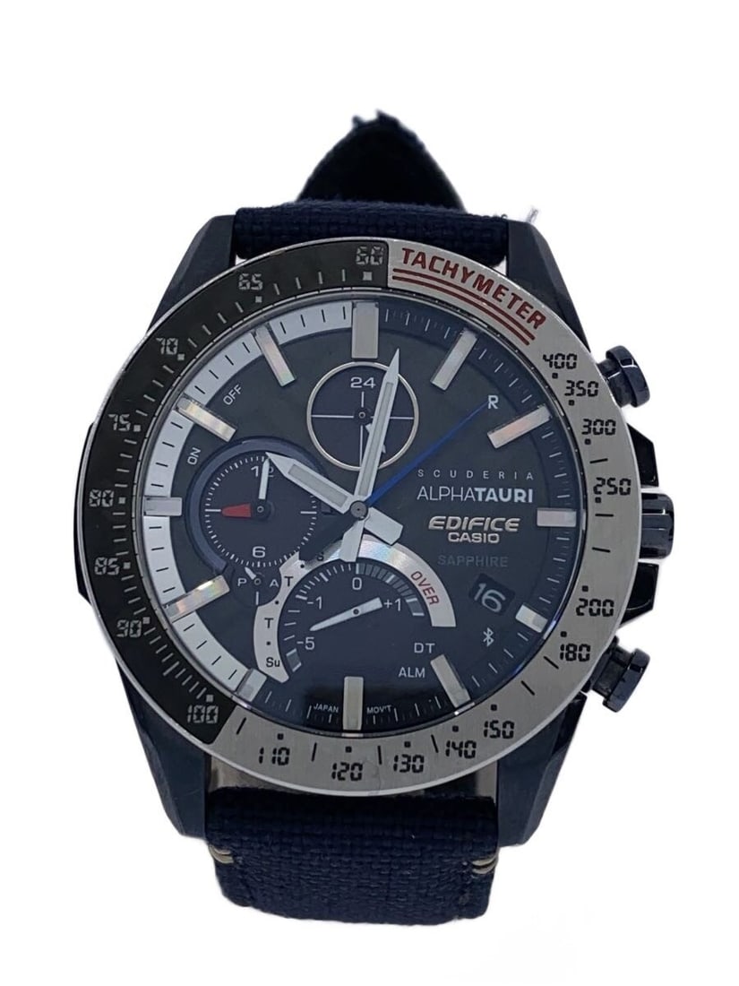 Casio Edifice EQB-1000AT-1AJR Black Men's Wristwatch: Casio Edifice EQB-1000AT-1AJR Black Men's Wristwatch This is a CASIO EDIFICE EQB-1000AT-1AJR men's wristwatch in slightly used condition. The watch features a black case and dial, and is designed for 
