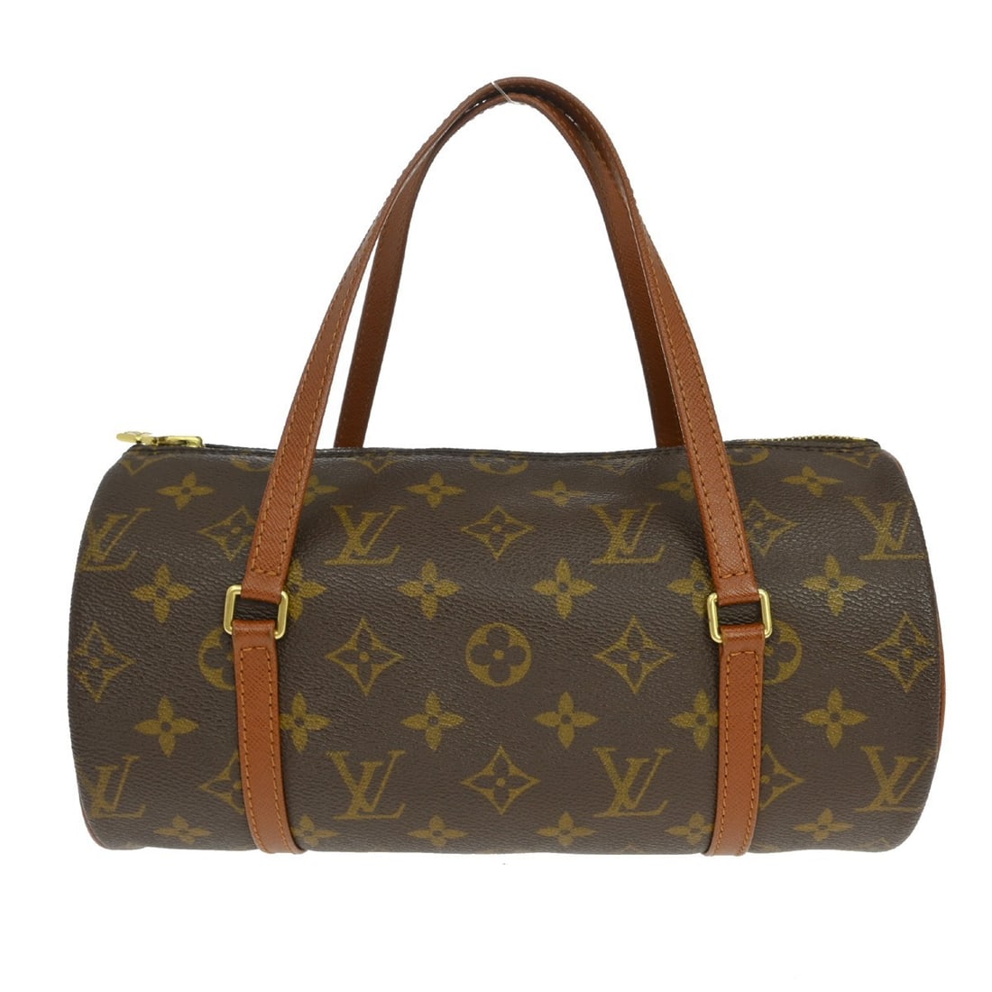 Louis Vuitton Papillon 26 Monogram Canvas Top Handle Bag: Louis Vuitton Papillon 26 Monogram Canvas Top Handle Bag This Louis Vuitton Papillon 26 is a vintage top handle bag crafted from the brand's iconic brown monogram canvas with leather trim. It features