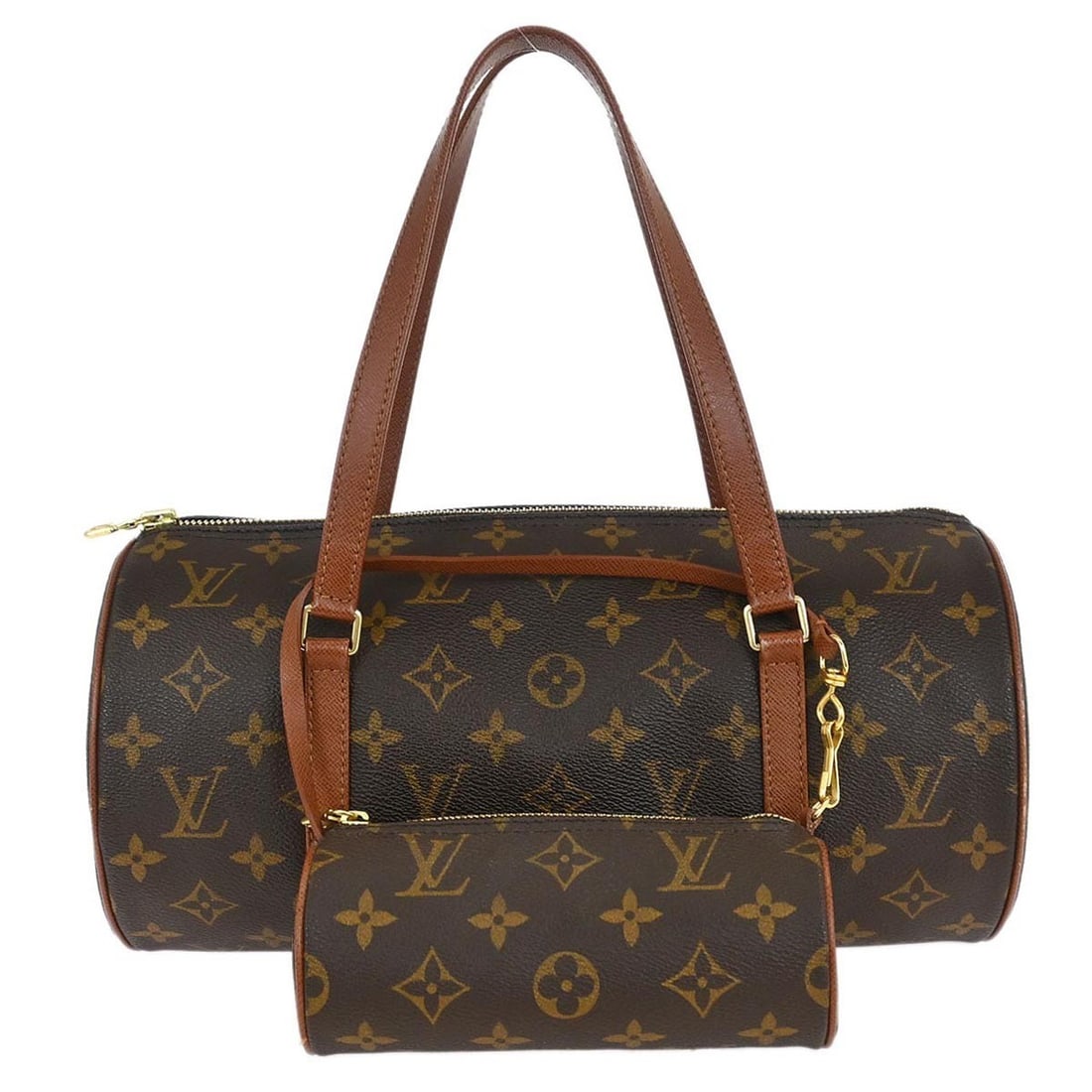 Louis Vuitton Papillon 30 Handbag Monogram Canvas Brown: Louis Vuitton Papillon 30 Handbag Monogram Canvas Brown This Louis Vuitton Monogram Papillon 30 Handbag is a stylish and functional accessory, perfect for casual occasions. Crafted from durable monogr