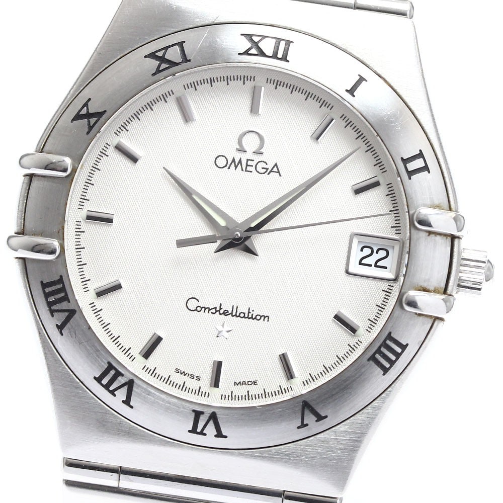 Omega Constellation 1512.30 Quartz Date Steel Men's Watch: Omega Constellation 1512.30 Quartz Date Steel Men's Watch This OMEGA Constellation Date Quartz men's wristwatch features a stainless steel case and bracelet with a silver dial and date function. The w