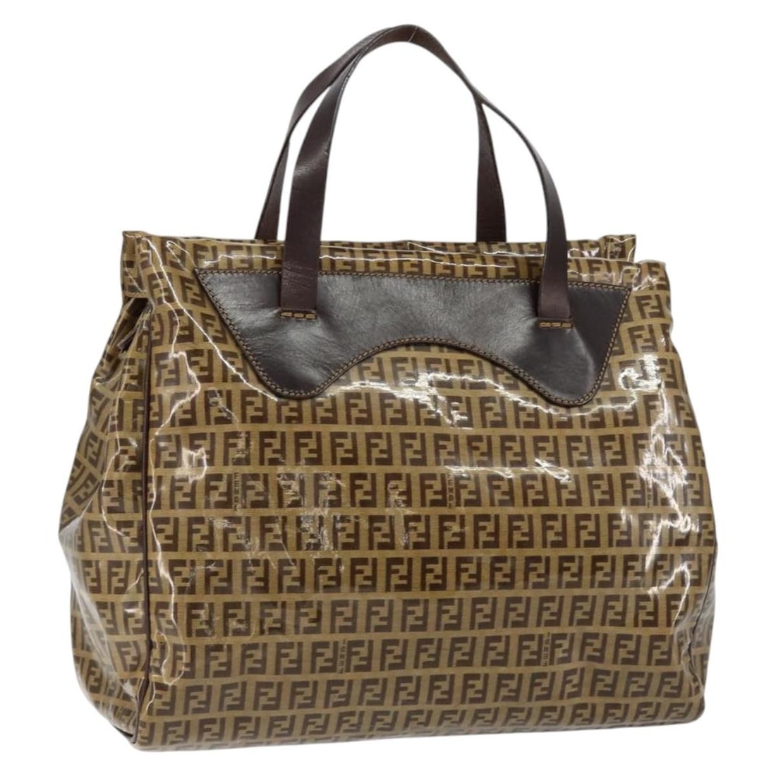 Fendi Zucchino Canvas Beige Zip Tote Handbag for Women: Fendi Zucchino Canvas Beige Zip Tote Handbag for Women This pre-owned Fendi Zip Tote is crafted from beige canvas and features the iconic Zucchino pattern. Designed for women, it offers a spacious int