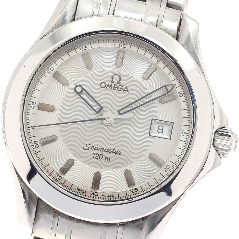 Omega Seamaster 120 Quartz Date Stainless Steel Men's Watch 2511.31: Omega Seamaster 120 Quartz Date Stainless Steel Men's Watch 2511.31 This OMEGA Seamaster 120 Date Quartz men's wristwatch features a stainless steel case and band with a silver dial. The watch is equi