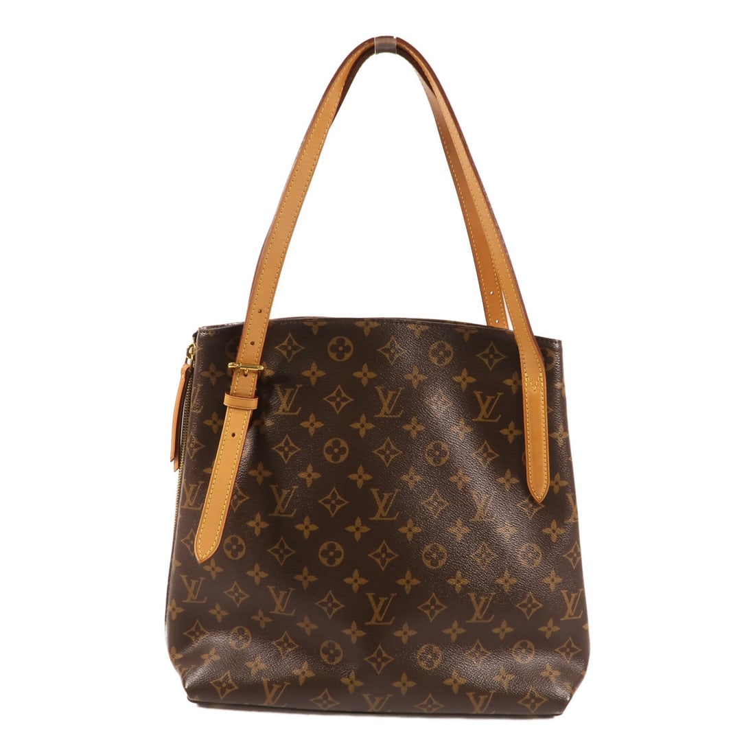 Louis Vuitton Voltaire Monogram Canvas Shoulder Bag with Gold Hardware: Louis Vuitton Voltaire Monogram Canvas Shoulder Bag with Gold Hardware This Louis Vuitton Voltaire shoulder bag features the iconic monogram design in brown PVC coated canvas. Crafted in France, it of