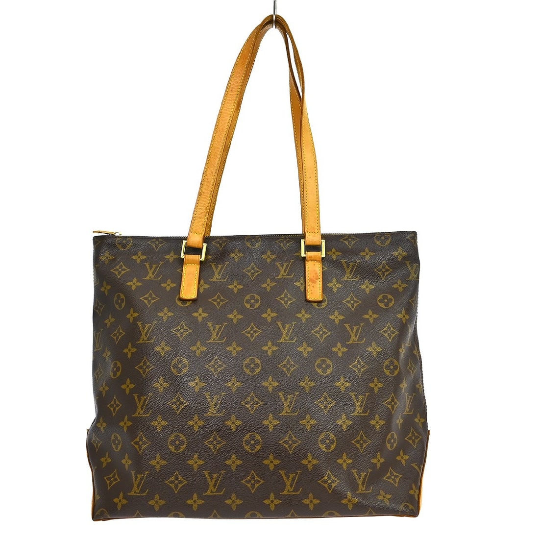 Louis Vuitton Cabas Mezzo Monogram Canvas Large Tote Handbag M51151: Louis Vuitton Cabas Mezzo Monogram Canvas Large Tote Handbag M51151 This is a Louis Vuitton Cabas Mezzo tote bag featuring the signature Monogram canvas leather exterior and brown leather double handl
