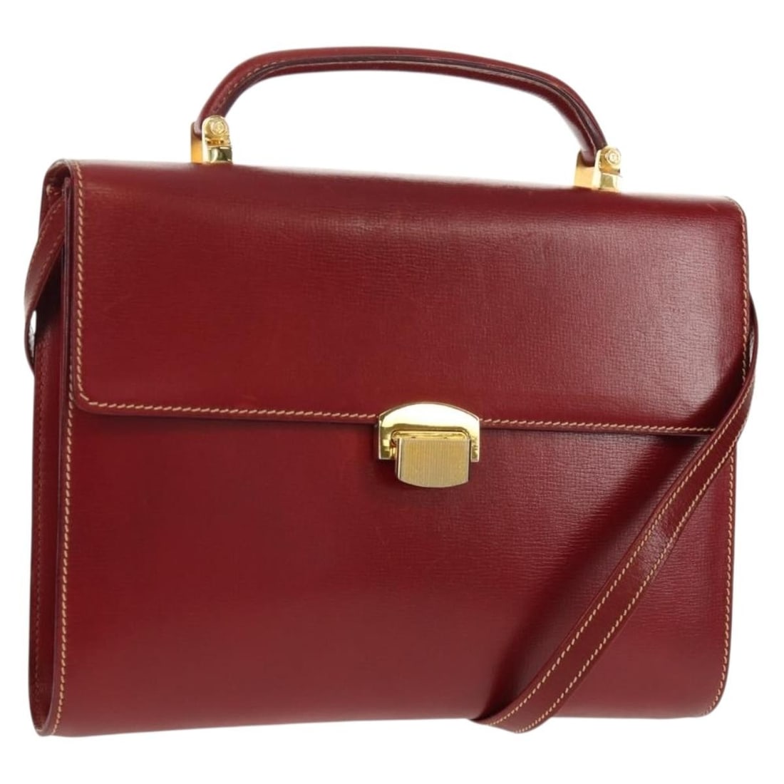 LOEWE Red Gold Leather Shoulder Bag 2way Authentic: LOEWE Red Gold Leather Shoulder Bag 2way Authentic Elevate your style with this LOEWE Shoulder Bag, crafted from high-quality leather in a striking red and gold color combination. Designed for versati