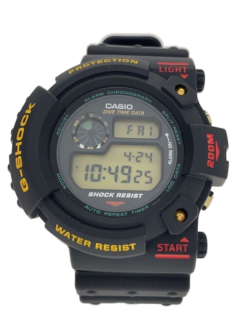 Casio Frogman DW-6300-1A black rubber men's wristwatch: Casio Frogman DW-6300-1A black rubber men's wristwatch This is a Casio G-SHOCK FROGMAN DW-6300-1A digital wristwatch designed for men. Made in Japan, it features a durable black rubber case and band. 