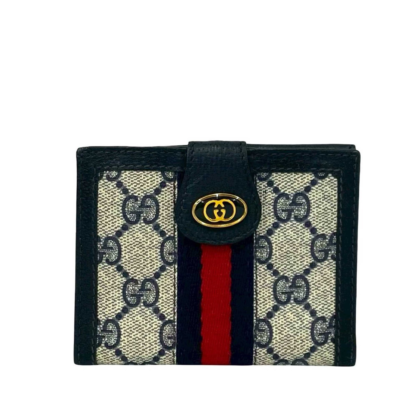 Gucci Ophidia GG Supreme Canvas Bifold Wallet with Web Detail (1 of 10)