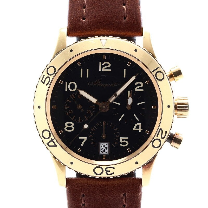 Breguet Type XX Transatlantique 3820BA D2 3W9 18K Gold Chronograph Watch (1 of 8)