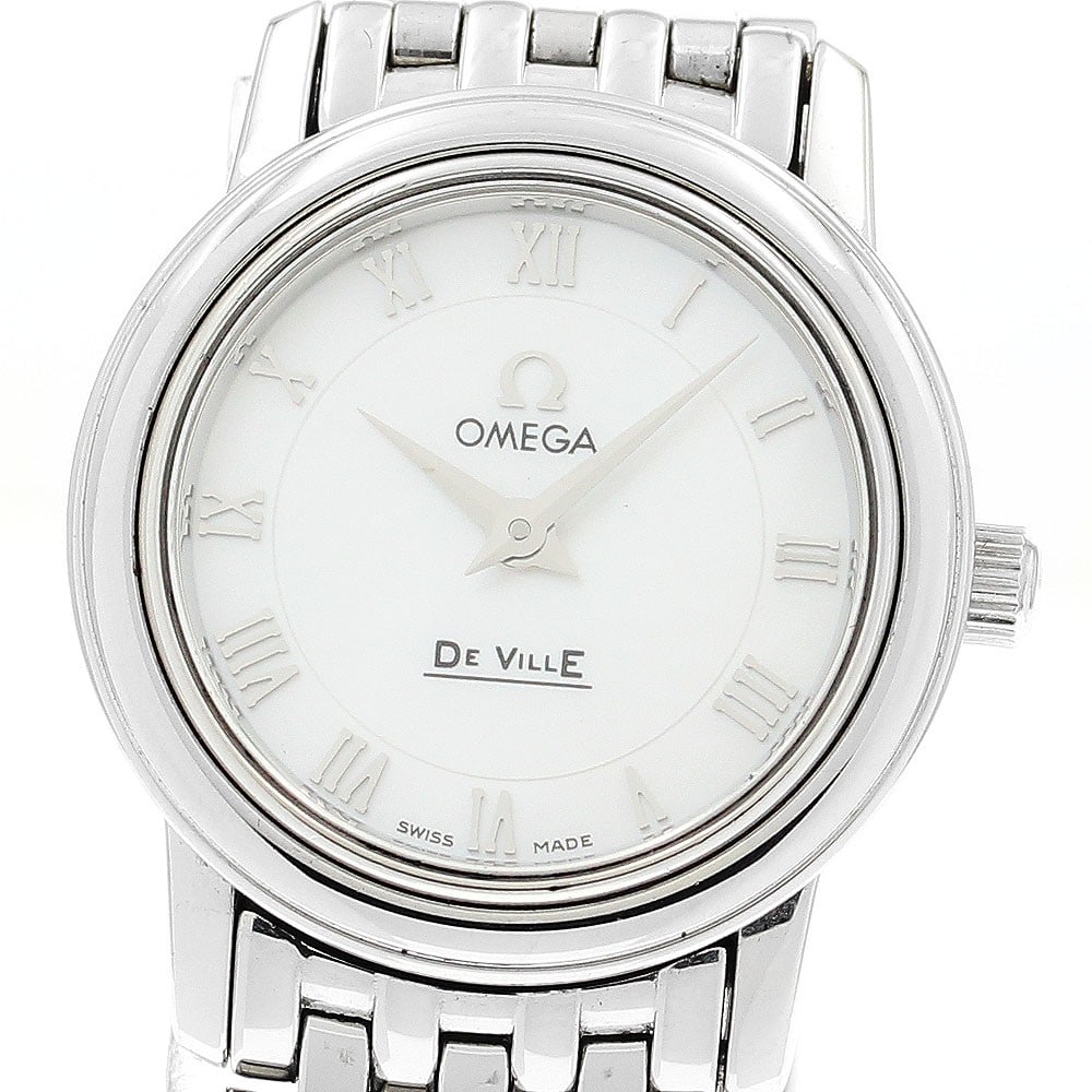 Omega De Ville Prestige 4570.71 Quartz Ladies Watch: Omega De Ville Prestige 4570.71 Quartz Ladies Watch This OMEGA De Ville Prestige Quartz women's wristwatch features a stainless steel case and bracelet, complemented by a white mother-of-pearl dial. T