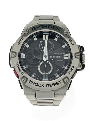 Casio G Shock GST-B100D-1AJF Stainless Steel Black Watch: Casio G Shock GST-B100D-1AJF Stainless Steel Black Watch This Casio G-SHOCK GST-B100D-1AJF men's watch features a durable stainless steel case and band in black. The watch is pre-owned and graded as B