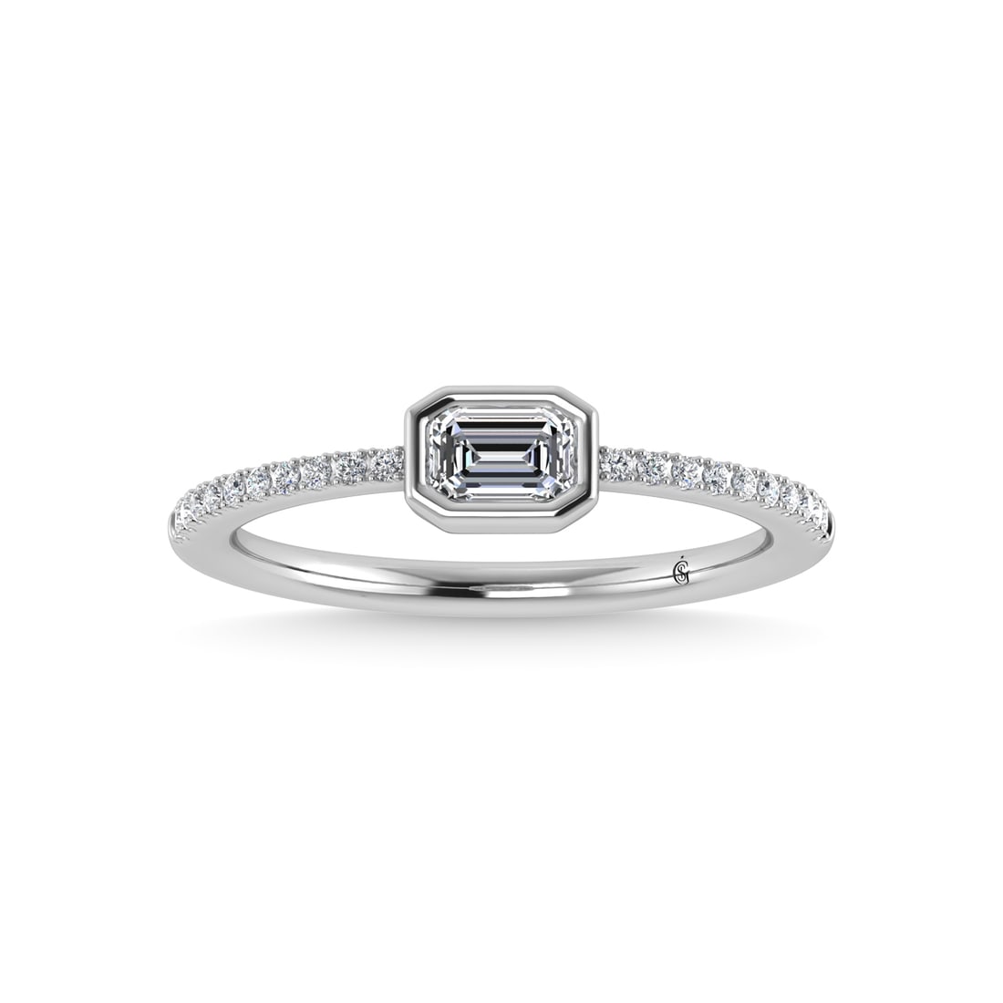 14K White Gold Diamond 3/8 Ct.Tw. Fashion Ring: 14K White Gold Diamond 3/8 Ct.Tw. Fashion Ring 14k White Gold Stone Color: G-h Stone Clarity: Si2 Each ring is presented in standard size 6.5. Complimentary resizing is available between sizes 510 (in
