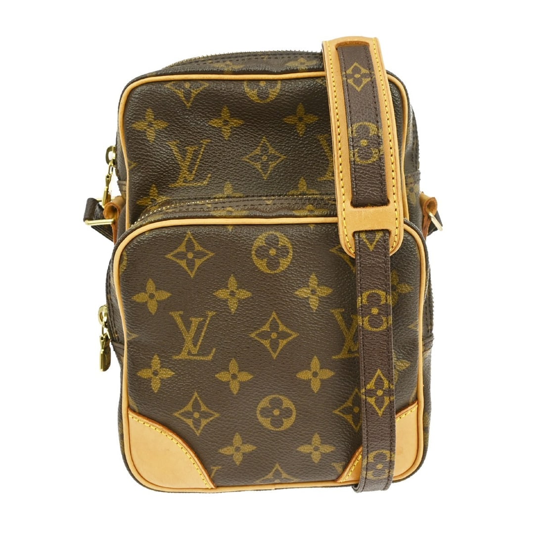 Louis Vuitton Monogram Amazon Crossbody Bag M45236 Vintage Brown: Louis Vuitton Monogram Amazon Crossbody Bag M45236 Vintage Brown This authentic Louis Vuitton Monogram Amazon Crossbody Bag, model M45236, exemplifies timeless luxury and practicality. Crafted from du