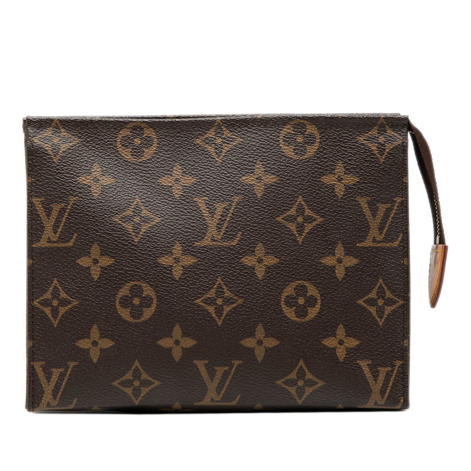 Louis Vuitton Monogram Canvas Toiletry Pouch 19 with Top Zip Closure: Louis Vuitton Monogram Canvas Toiletry Pouch 19 with Top Zip Closure This Louis Vuitton Monogram Toiletry Pouch 19 features the signature monogram canvas and is designed with a top zip closure. The po