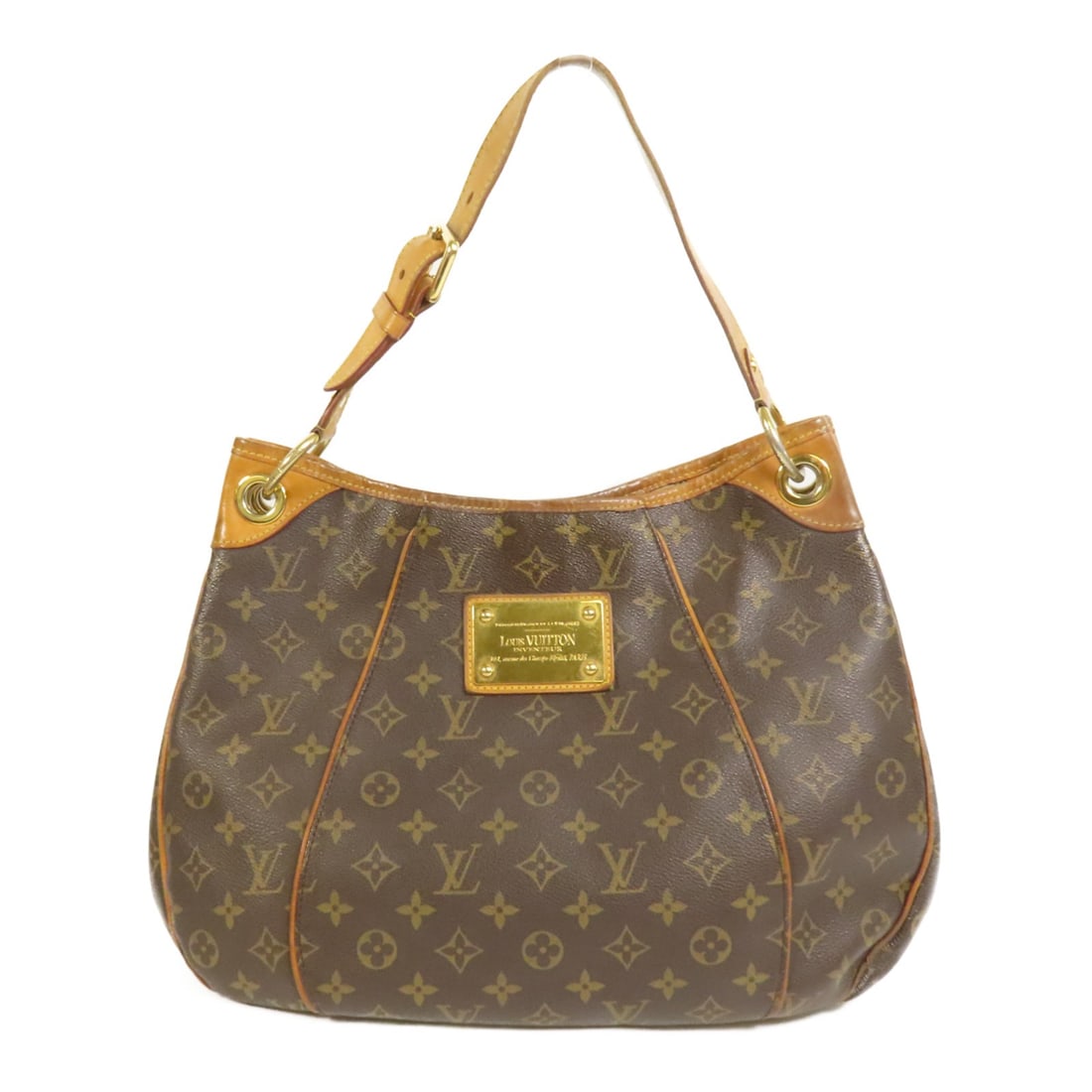Louis Vuitton Galliera PM Monogram Shoulder Bag Brown GHW: Louis Vuitton Galliera PM Monogram Shoulder Bag Brown GHW This authentic Louis Vuitton Galliera PM Shoulder Bag showcases the iconic Monogram pattern and is expertly crafted from durable PVC coated ca