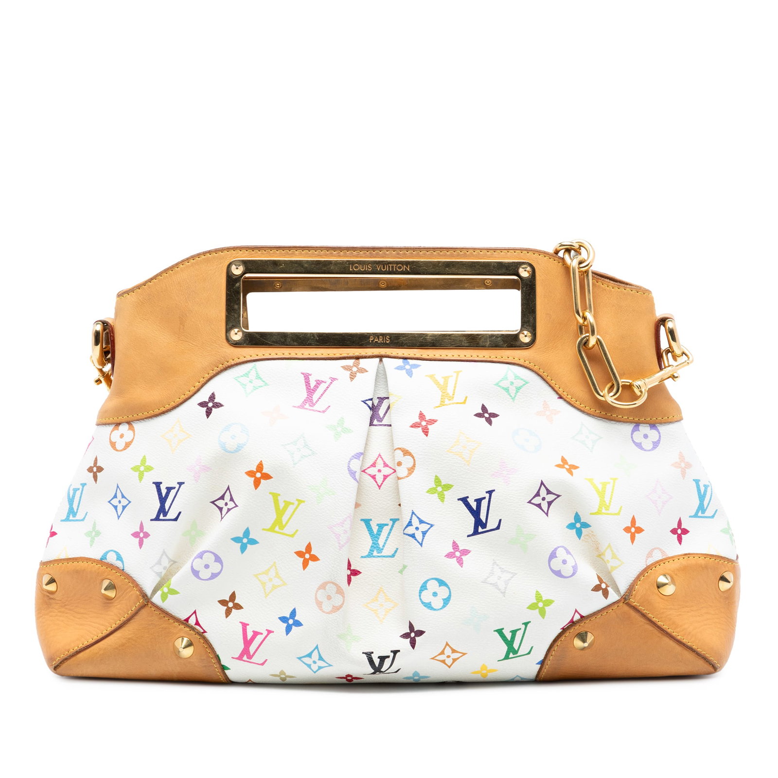 Louis Vuitton Judy GM Multicolore Canvas Shoulder Bag with Chain Strap (1 of 6)