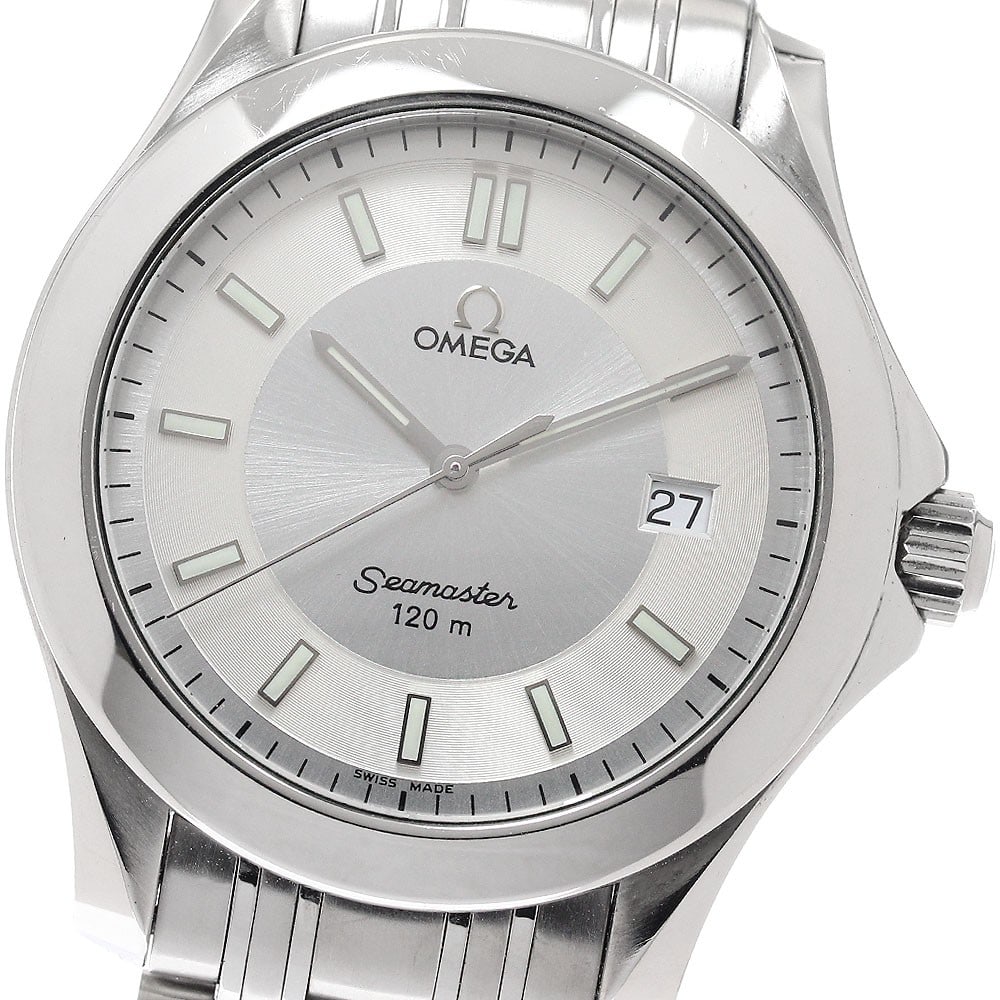 Omega Seamaster 120 Quartz Date Men's Stainless Steel Watch 2511.32: Omega Seamaster 120 Quartz Date Men's Stainless Steel Watch 2511.32 This OMEGA Seamaster 120 Date Quartz wristwatch is designed for men and features a durable stainless steel case and bracelet. The wa
