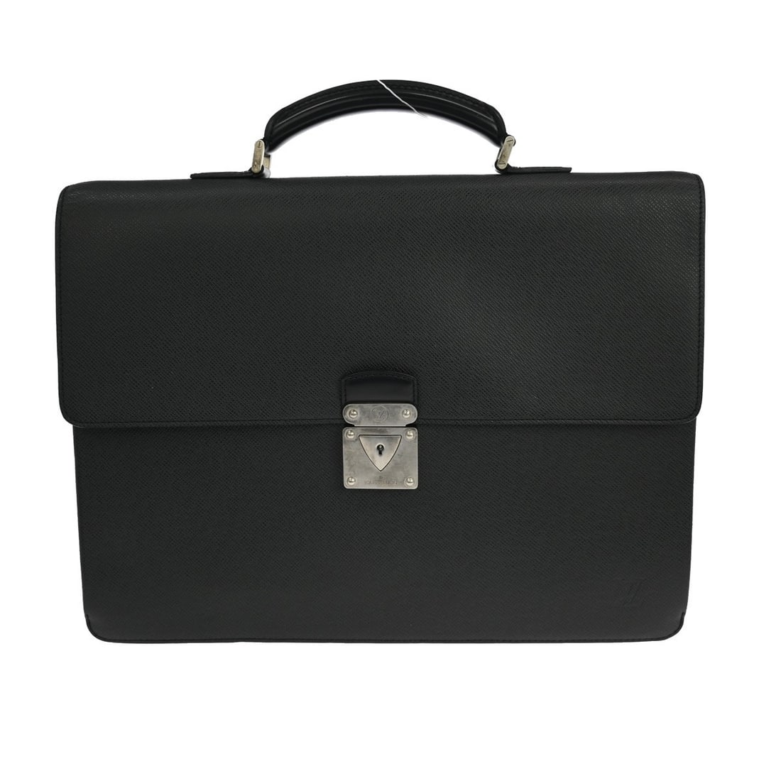 Louis Vuitton Taiga Aldoise Black Medium Satchel Business Bag M31052: Louis Vuitton Taiga Aldoise Black Medium Satchel Business Bag M31052 This Louis Vuitton business bag features the Taiga Aldoise finish in black Epi leather with logo accents. Designed with a medium si
