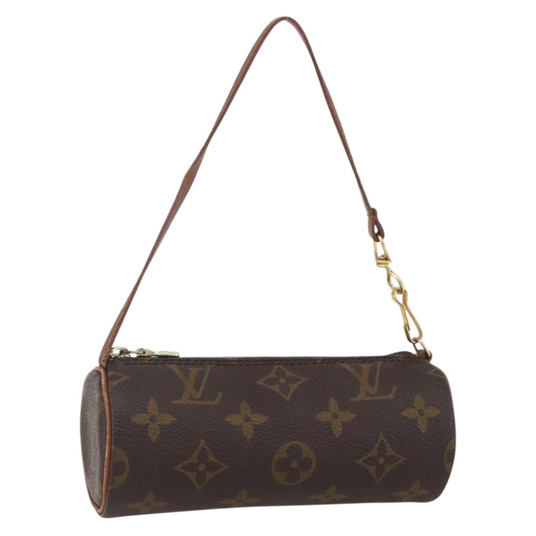 Papillon Pochette Handbag by Louis Vuitton Monogram Canvas: Papillon Pochette Handbag by Louis Vuitton Monogram Canvas The Louis Vuitton Papillon Pochette is crafted from multicolour monogram canvas and designed for women. This pre-owned pouch is in very good 