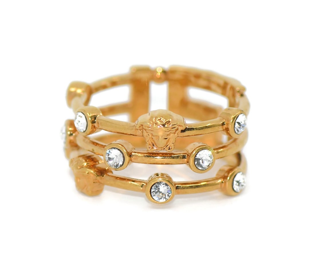 Gold Plated Versace Ring in 8.5 Size - 2