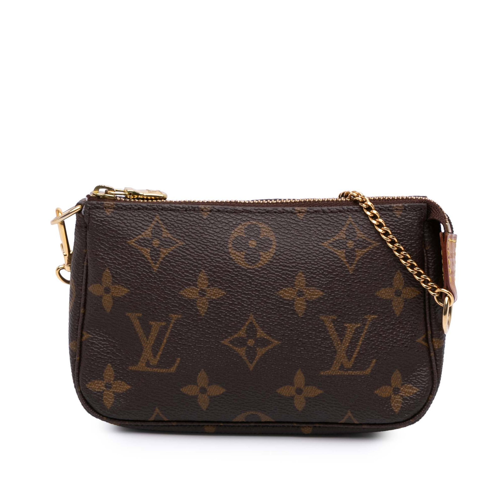 Louis Vuitton Monogram Mini Pochette Accessoires with Gold-tone Chain (1 of 7)
