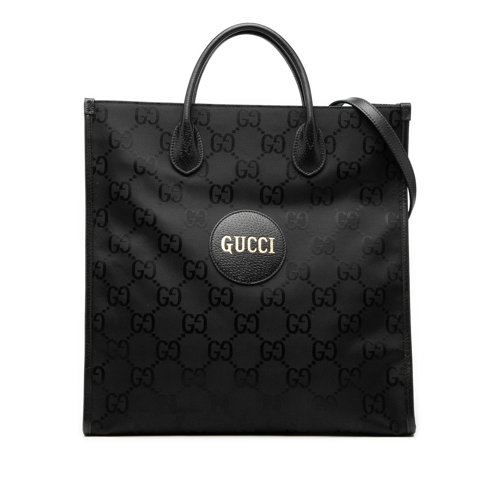 Gucci Off the Grid Medium Black Nylon Convertible Tote Bag (1 of 7)