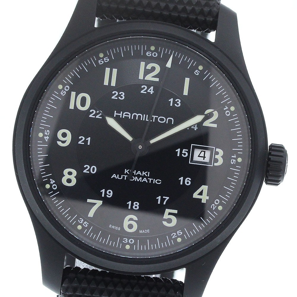 Hamilton Khaki Field Titanium Automatic Date Watch H706651 (1 of 7)