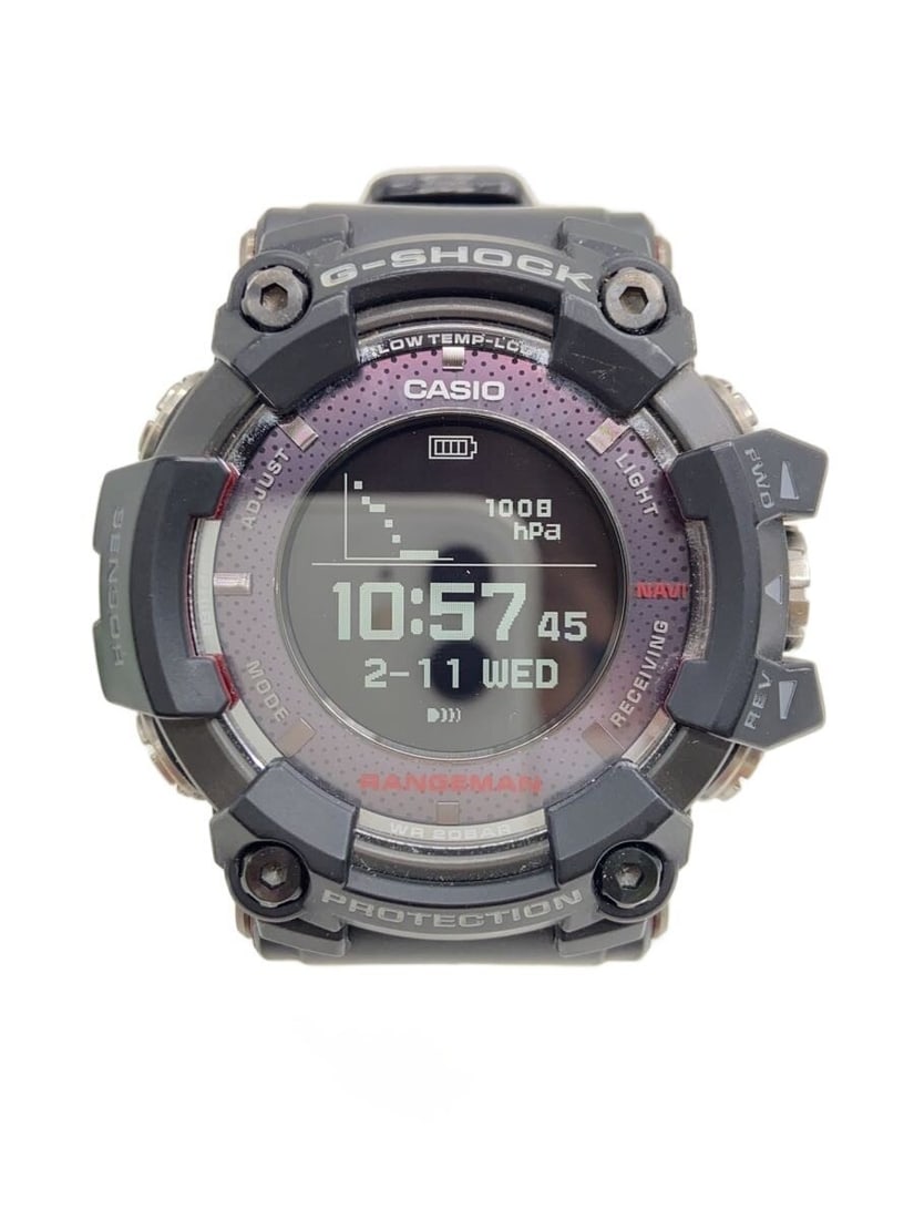 Casio G-Shock GPR-B1000-1JR Black Men's Wristwatch: Casio G-Shock GPR-B1000-1JR Black Men's Wristwatch This CASIO G-SHOCK GPR-B1000-1JR men's wristwatch features a robust black design and is crafted in Japan. The watch is pre-owned and graded as B, sho