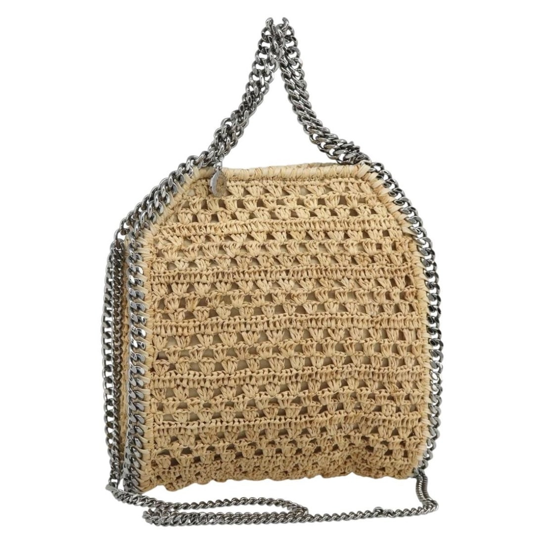 Stella MacCartney Farabella Mini Shoulder Bag Beige Silver Wood (1 of 18)