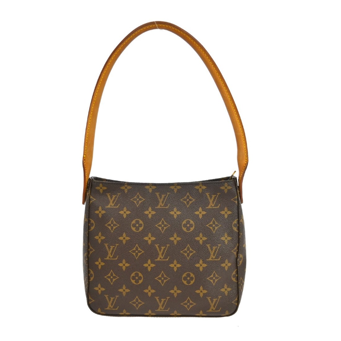 Louis Vuitton Mini Looping Monogram Canvas Medium Top Handle Bag M51146: Louis Vuitton Mini Looping Monogram Canvas Medium Top Handle Bag M51146 This Louis Vuitton Looping MM handbag features the signature monogram canvas leather exterior with a classic top handle design. 