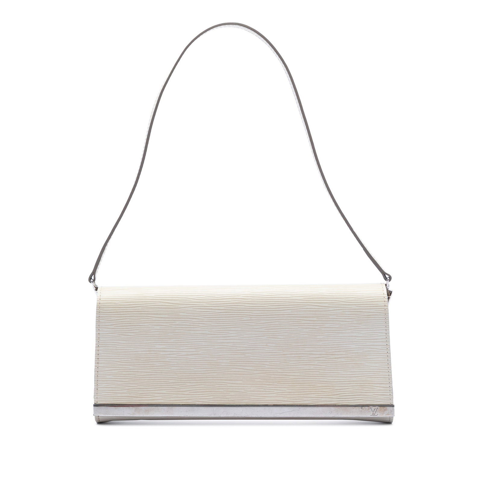 Louis Vuitton Brown Epi Leather Sevigne Bag with Detachable Strap: Louis Vuitton Brown Epi Leather Sevigne Bag with Detachable Strap This Louis Vuitton Epi Sevigne Clutch features a distinctive epi leather body in brown, complemented by a detachable flat leather stra